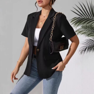 Casual Elegant And Versatile Short-sleeve Blazer