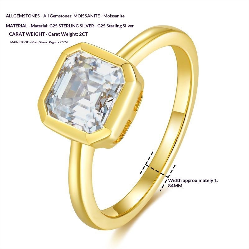 Design A Minimalist Pagoda-cut Diamond Ring - Image 4