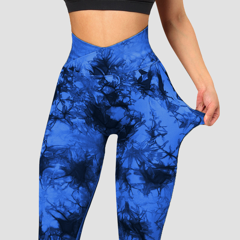 Fitness Yoga Pants Cross-dyed Hip-lifting Womens Sportswear - Image 5