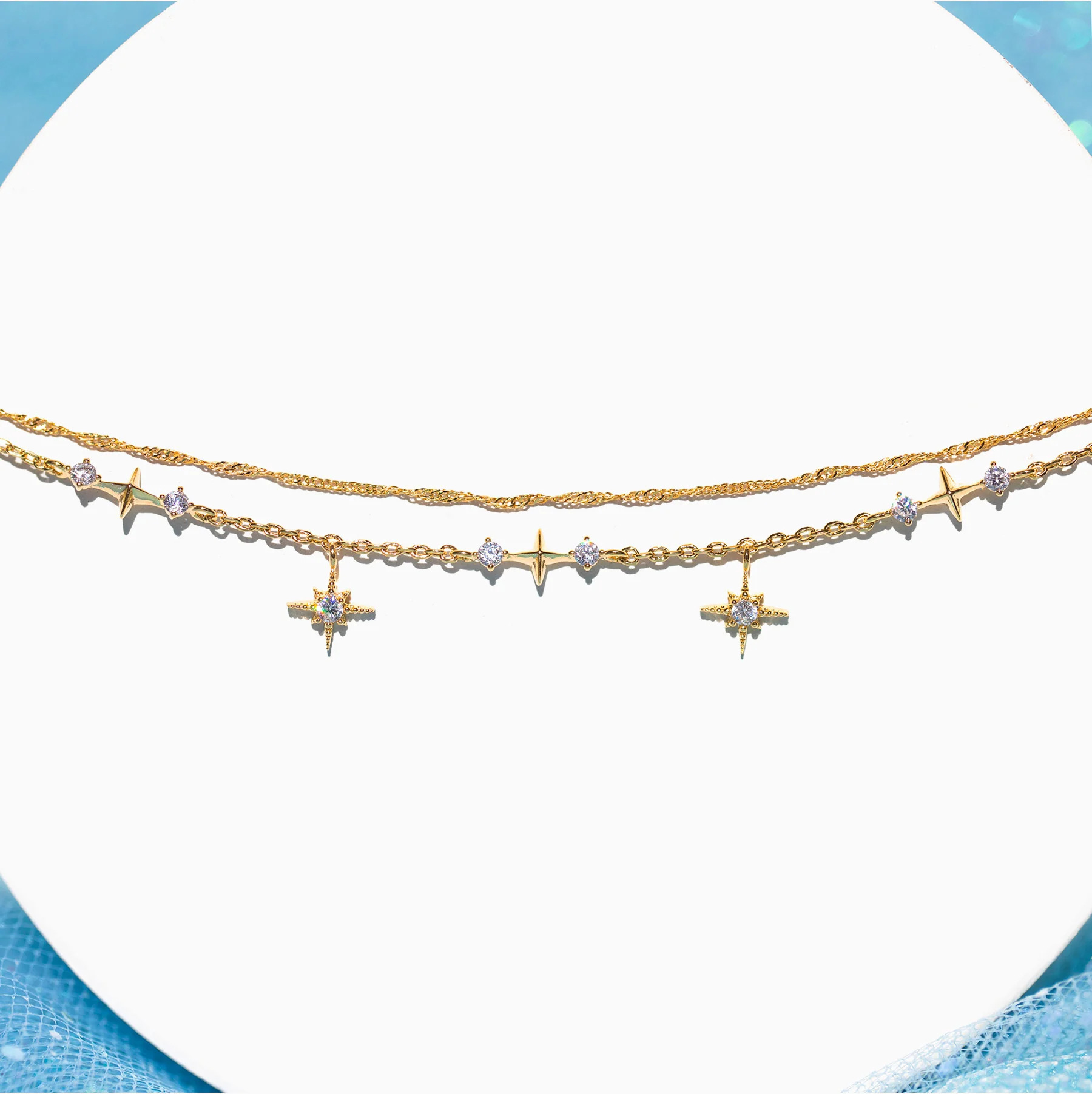 Pendant Bracelet Stainless Steel Anklet Fashionable And Trendy Womens Jewelry – Image 5