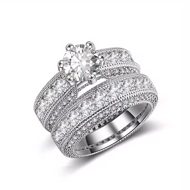 Geometric Fashion Rings for Men and Women – Elegant Banquet, Wedding & Engagement Jewelry – Perfect Birthday & Valentine's Day Gift – Image 2