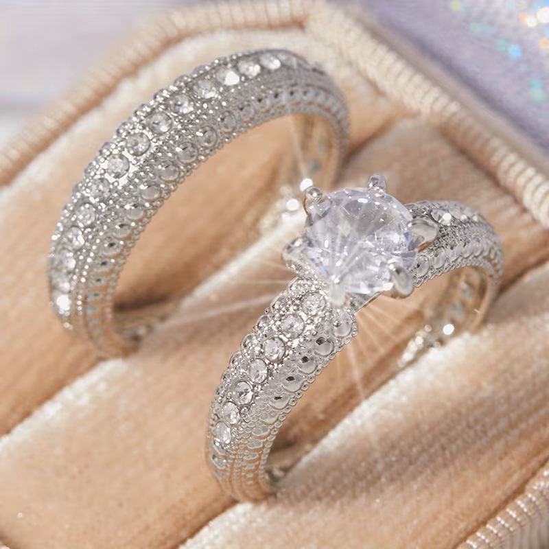 Geometric Fashion Rings for Men and Women – Elegant Banquet, Wedding & Engagement Jewelry – Perfect Birthday & Valentine's Day Gift – Image 6